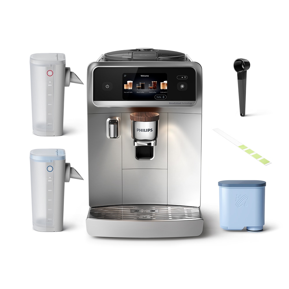 Espressor automat PHILIPS Cafe Aromis Seria 8000 EP8757/20, 1.9l, 1500W, 15 bar, argintiu