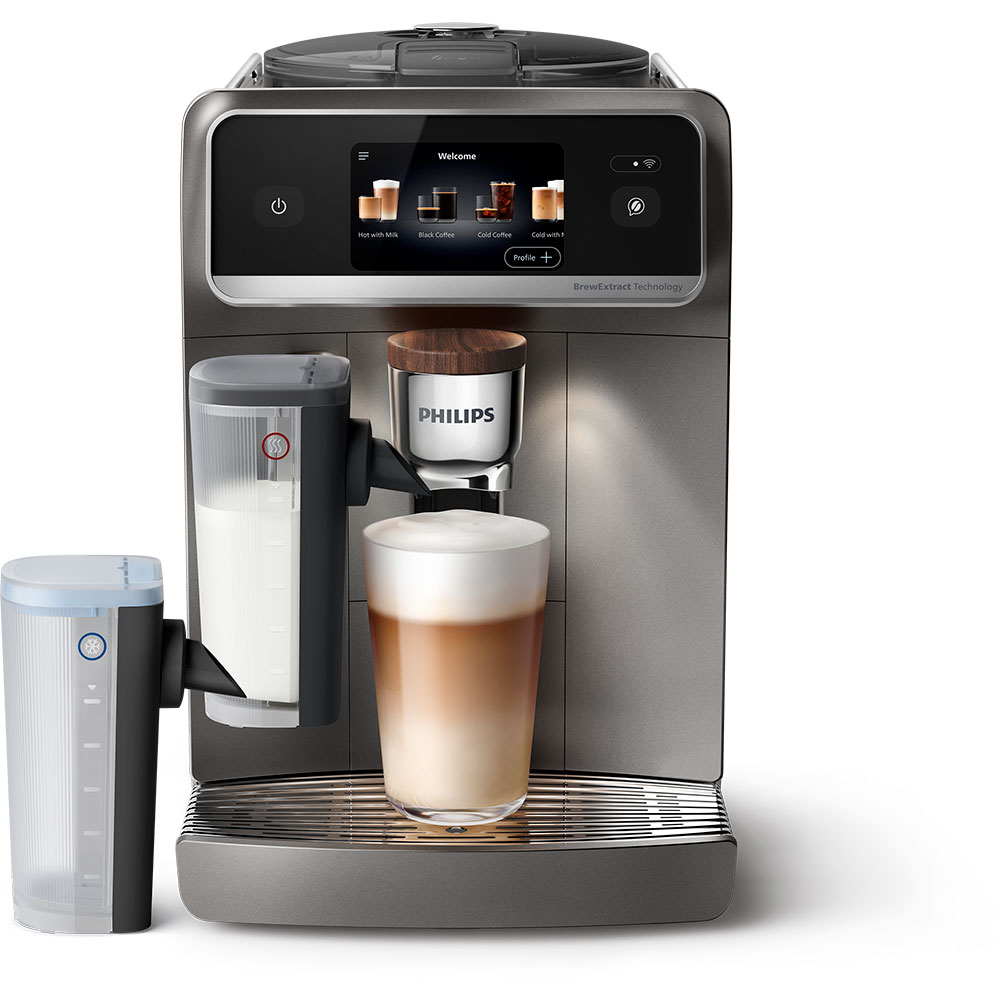Espressor automat PHILIPS Cafe Aromis Seria 8000 EP8757/92, 1.9l, 1500W, 15 bar, argintiu inchis