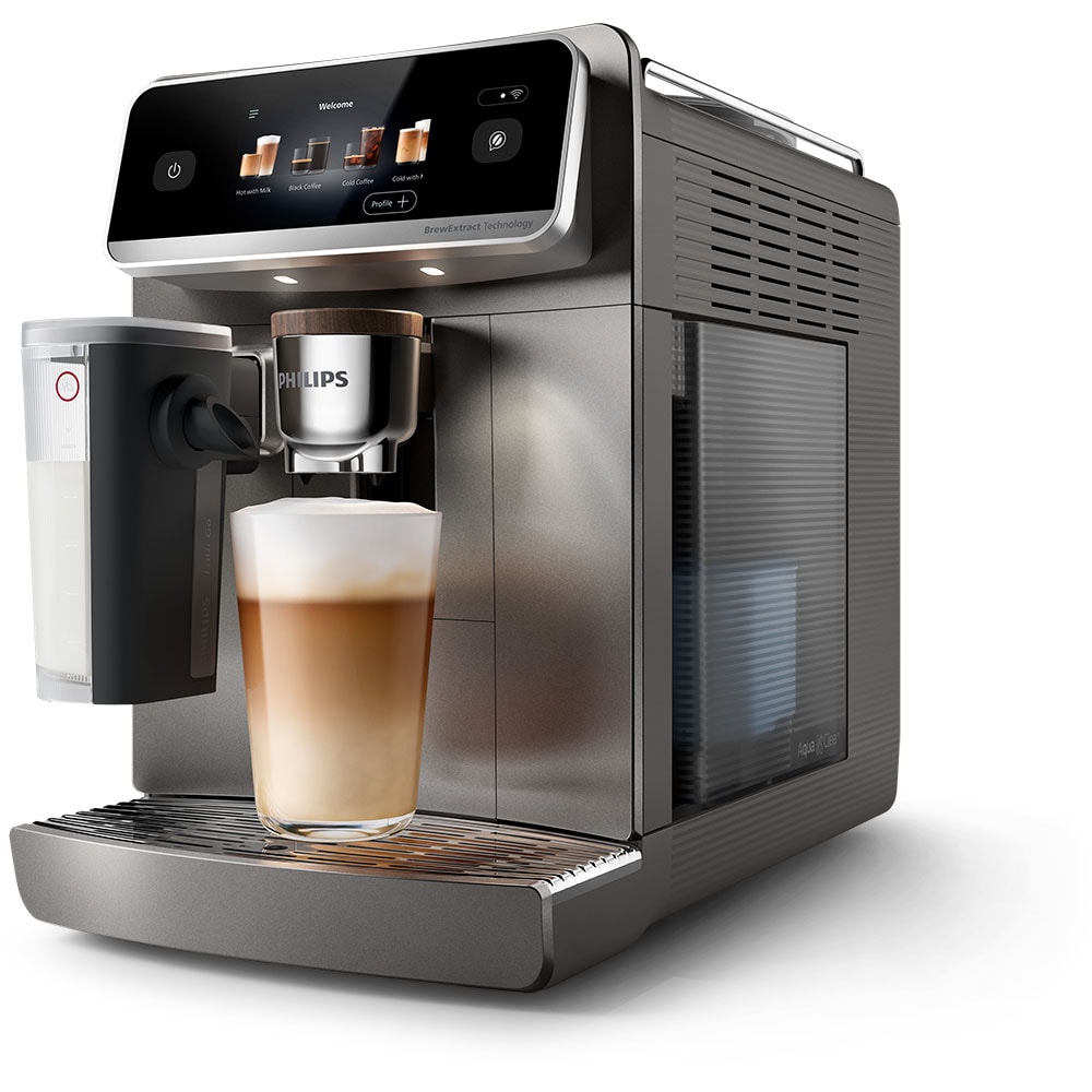 Espressor automat PHILIPS Cafe Aromis Seria 8000 EP8757/92, 1.9l, 1500W, 15 bar, argintiu inchis