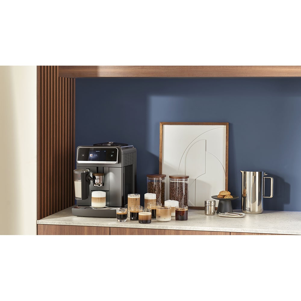 Espressor automat PHILIPS Cafe Aromis Seria 8000 EP8757/92, 1.9l, 1500W, 15 bar, argintiu inchis