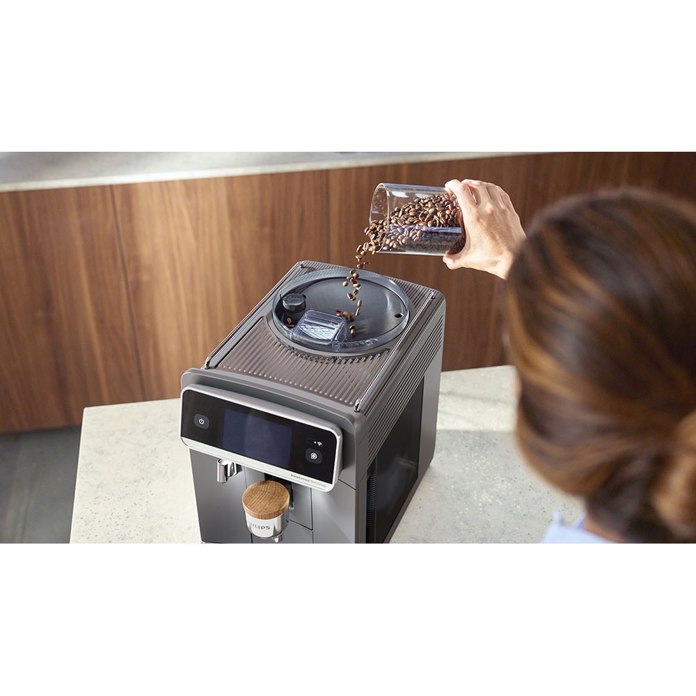 Espressor automat PHILIPS Cafe Aromis Seria 8000 EP8757/92, 1.9l, 1500W, 15 bar, argintiu inchis