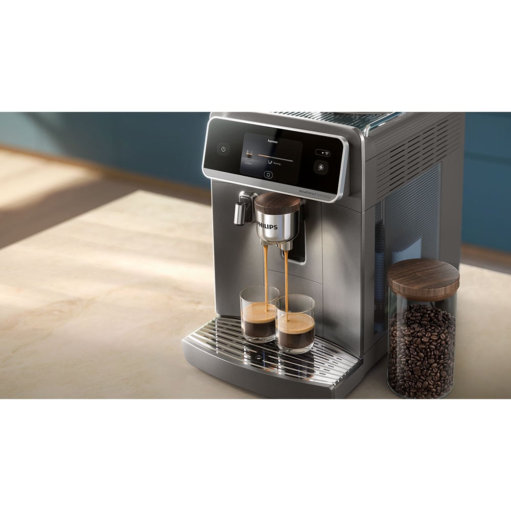 Espressor automat PHILIPS Cafe Aromis Seria 8000 EP8757/92, 1.9l, 1500W, 15 bar, argintiu inchis
