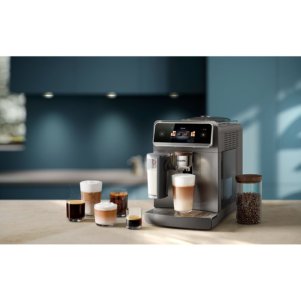 Espressor automat PHILIPS Cafe Aromis Seria 8000 EP8757/92, 1.9l, 1500W, 15 bar, argintiu inchis