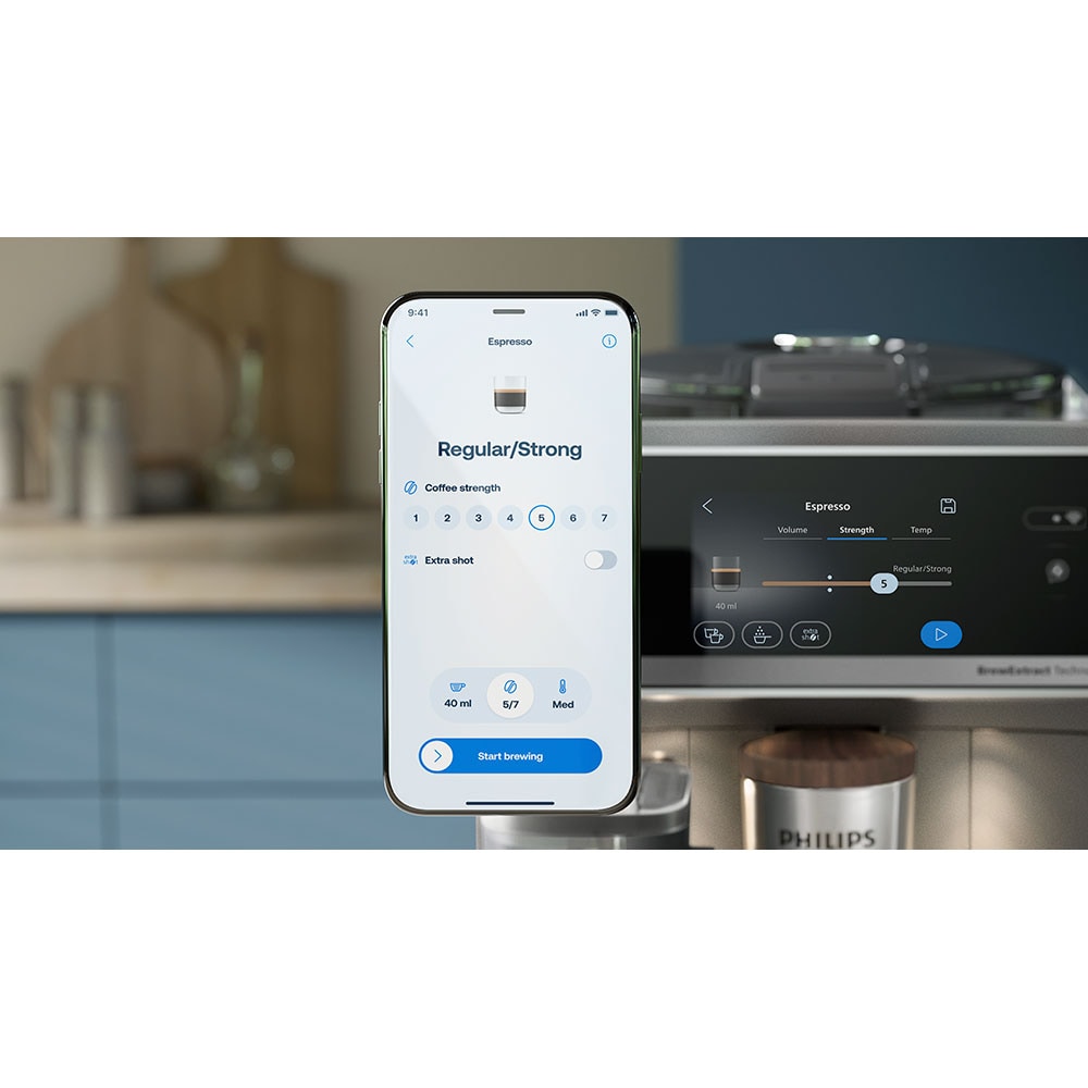 Espressor automat PHILIPS Cafe Aromis Seria 8000 EP8757/92, 1.9l, 1500W, 15 bar, argintiu inchis