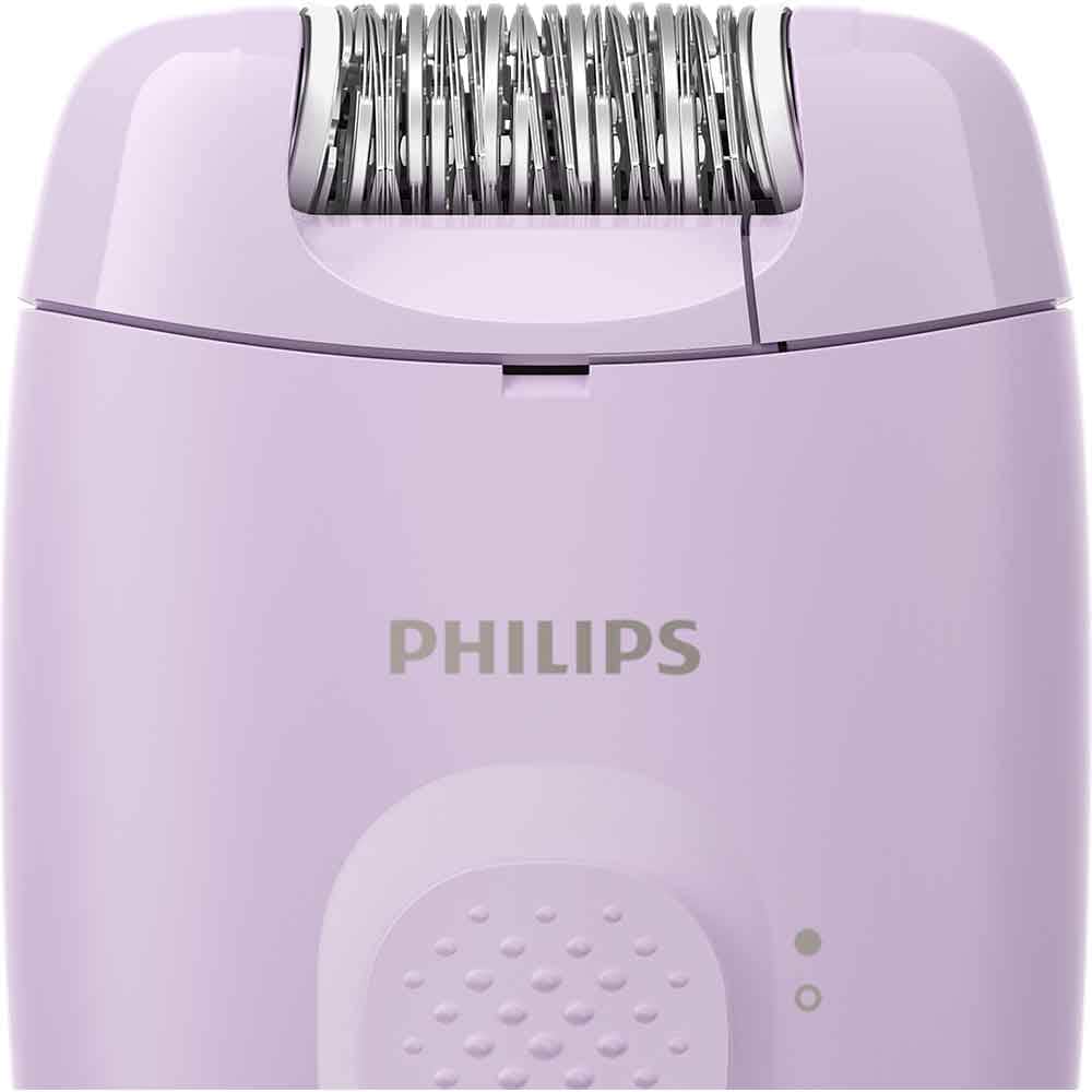 Epilator PHILIPS Seria 2000 BRE237/00, 1 viteza, 2 accesorii, retea, lila