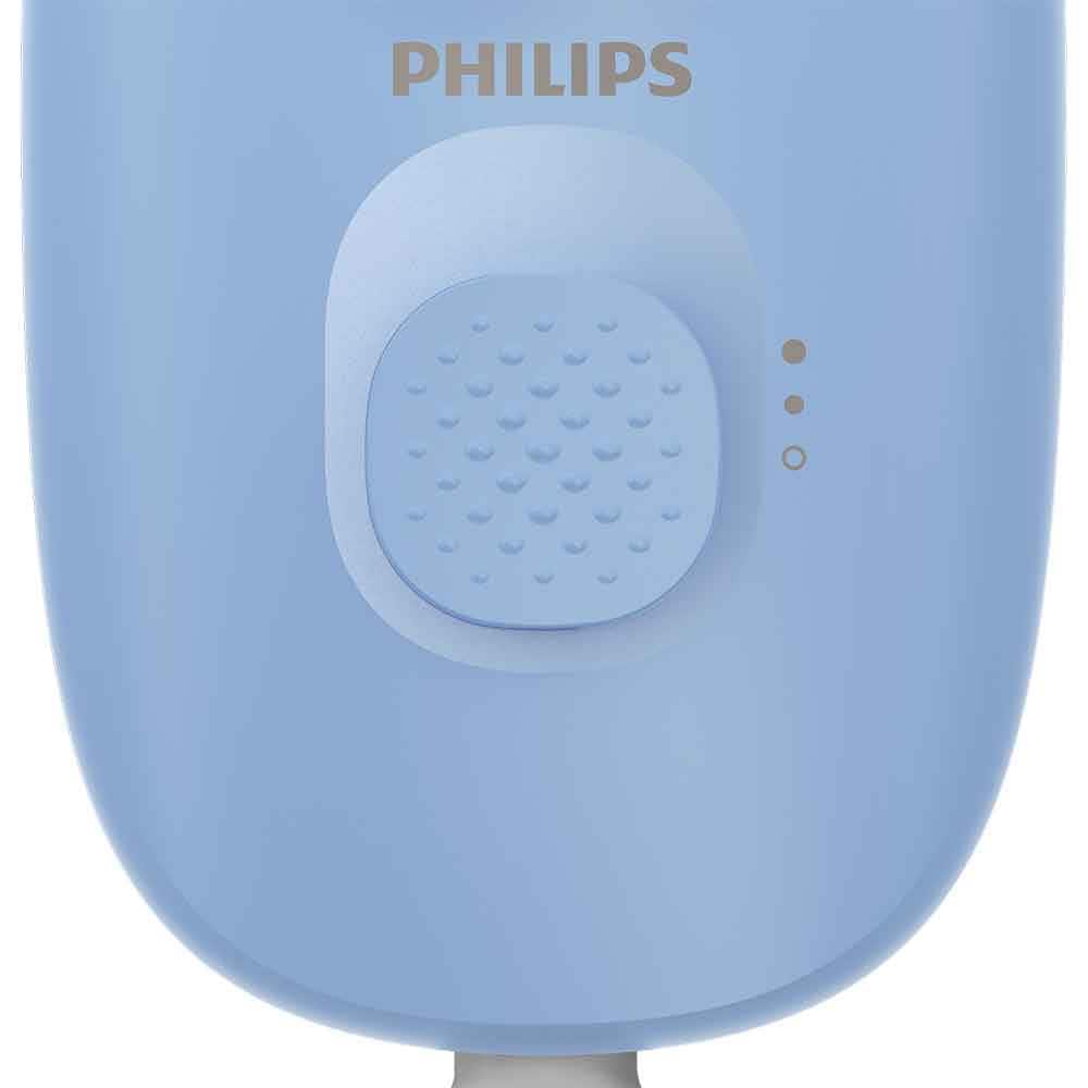Epilator PHILIPS Seria 4000 BRE247/00, 2 viteze, 4 accesorii, retea, albastru