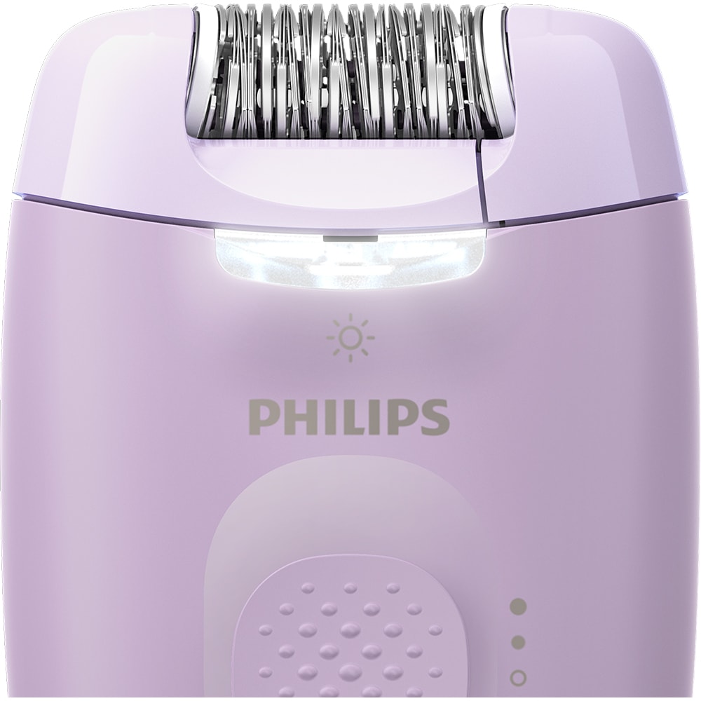 Epilator PHILIPS Seria 4000 BRE257/00, 2 viteze, 4 accesorii, retea, lila
