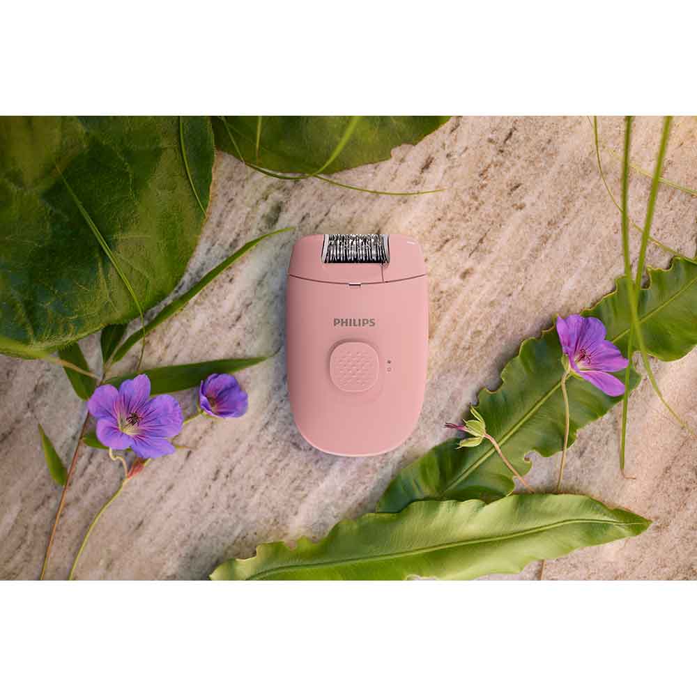 Epilator PHILIPS Seria 2000 BRE227/00, 1 viteza, 2 accesorii, retea, corai