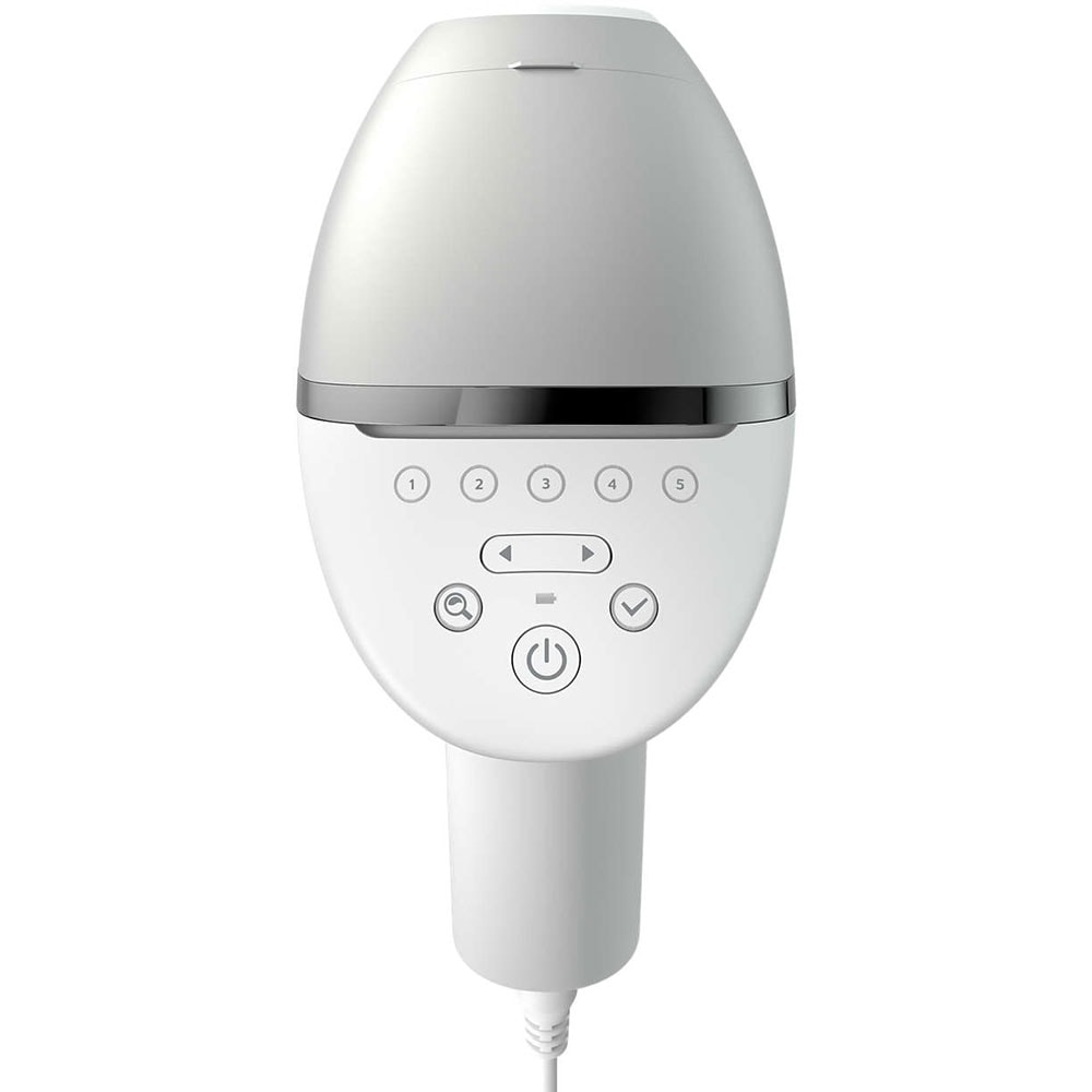 Epilator IPL PHILIPS Lumea Seria 8000 BRI940/00, 450.000 de impulsuri, 1 accesoriu, SenseIQ, retea, argintiu