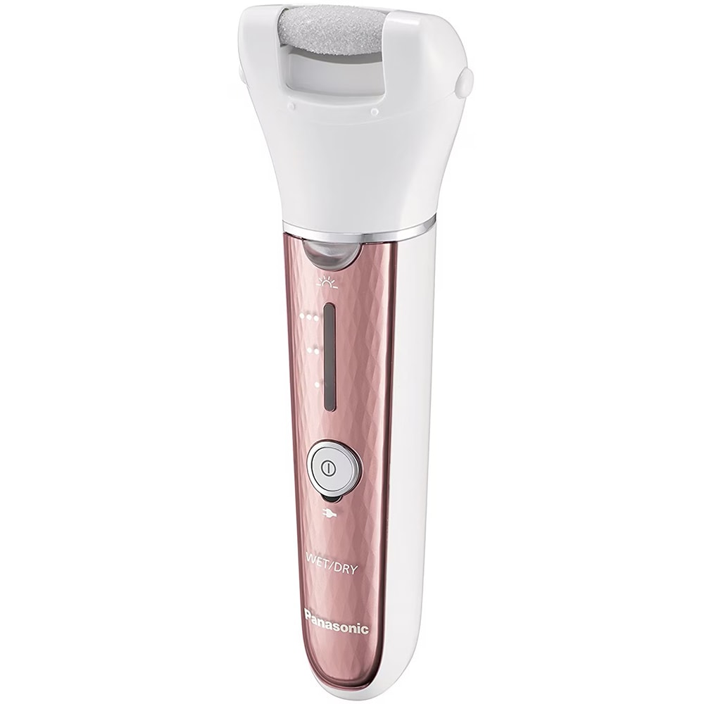 Epilator PANASONIC ES-EL8A-P503, 60 pensete, 3 viteze, 7 accesorii, accumulator, alb-roz