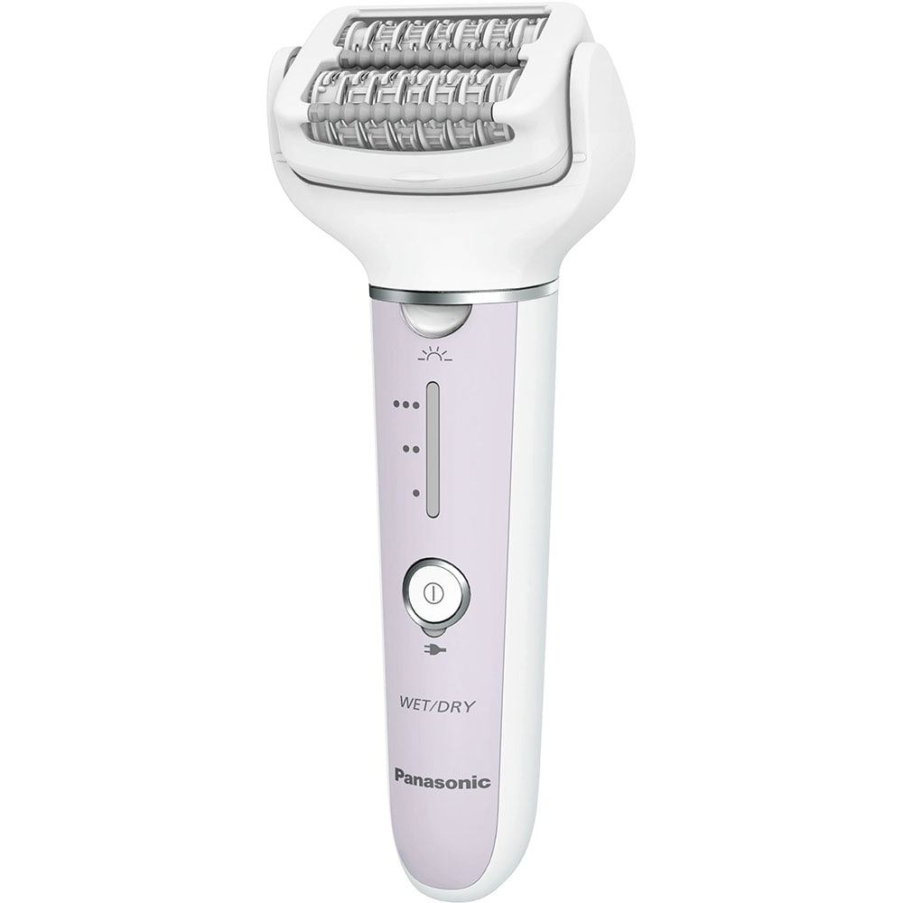 Epilator PANASONIC ES-EY30A-V503, 60 pensete, 3 viteze, 3 accesorii, Wet&Dry, acumulator, mov