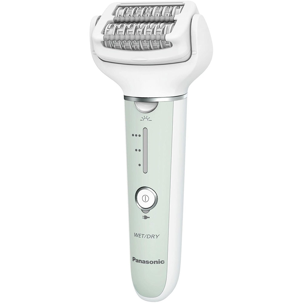 Epilator PANASONIC ES-EY70A-G503, 60 pensete, 3 viteze, 5 accesorii, Wet&Dry, acumulator, verde