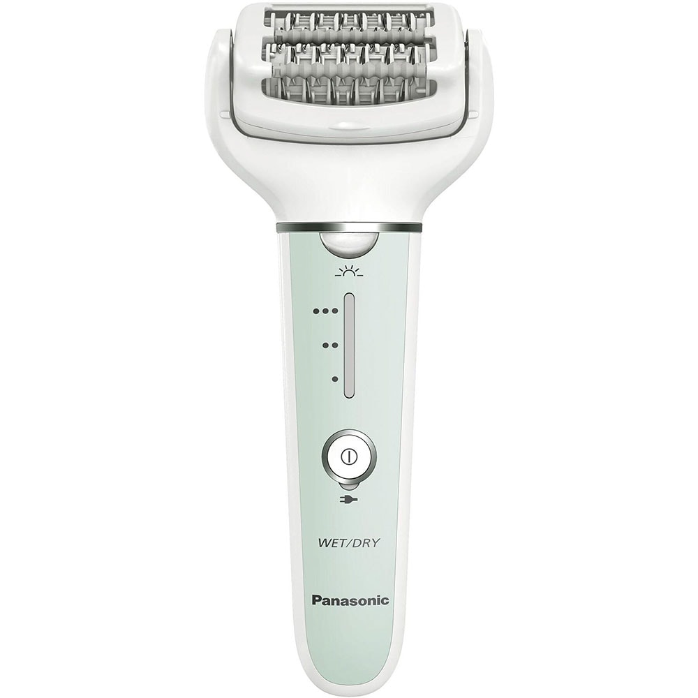 Epilator PANASONIC ES-EY70A-G503, 60 pensete, 3 viteze, 5 accesorii, Wet&Dry, acumulator, verde