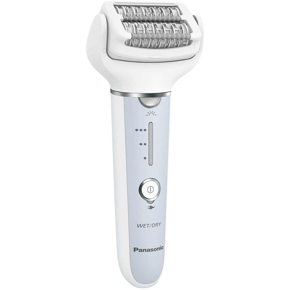 Epilator PANASONIC ES-EY90-A503, 60 pensete, 3 viteze, 8 accesorii, Wet&Dry, acumulator, gri