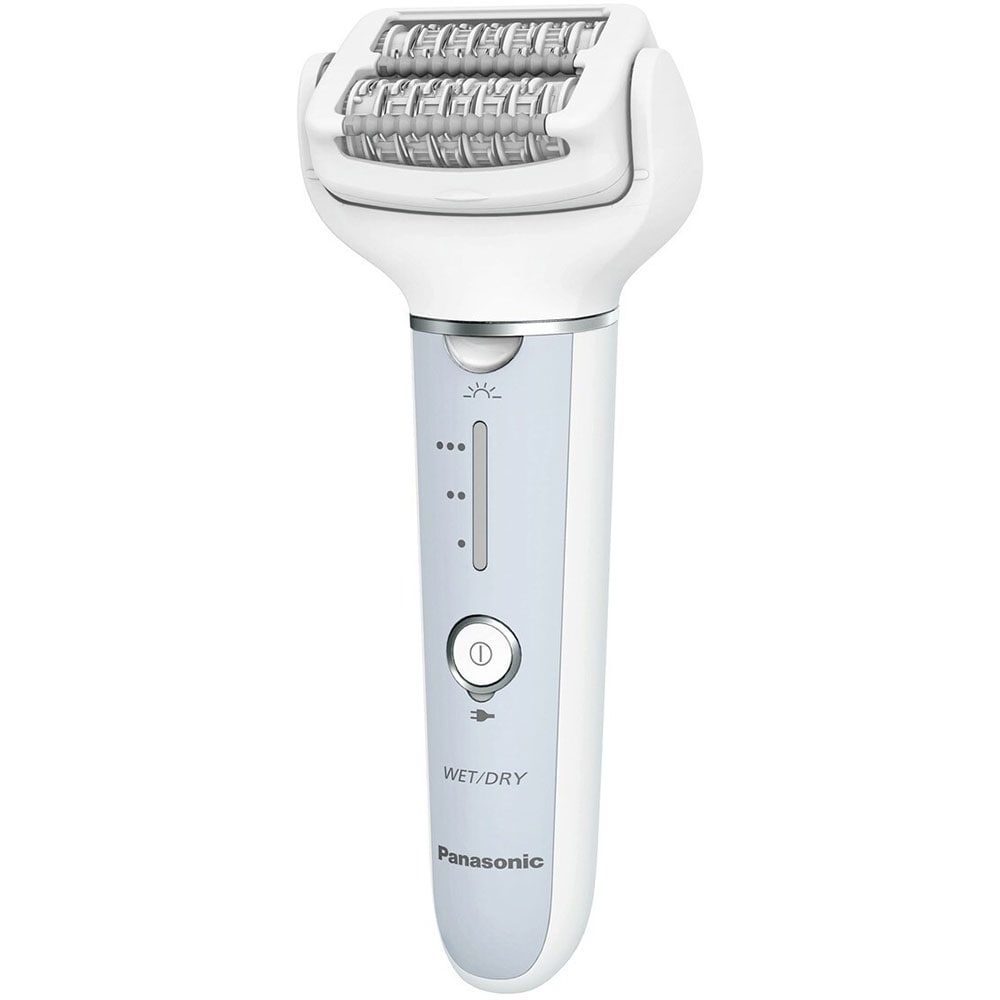 Epilator PANASONIC ES-EY90-A503, 60 pensete, 3 viteze, 8 accesorii, Wet&Dry, acumulator, gri