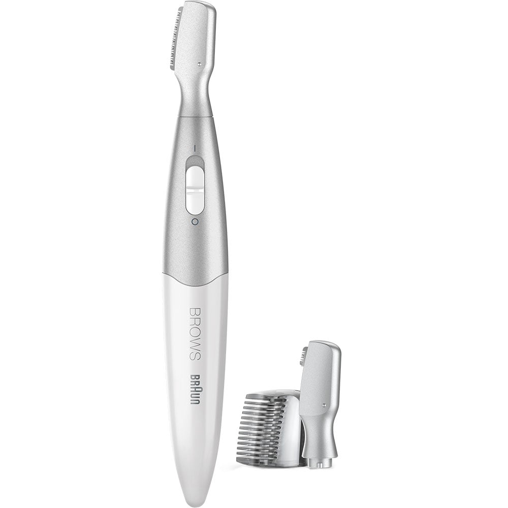 Trimmer BRAUN FG1106, baterie, alb-argintiu