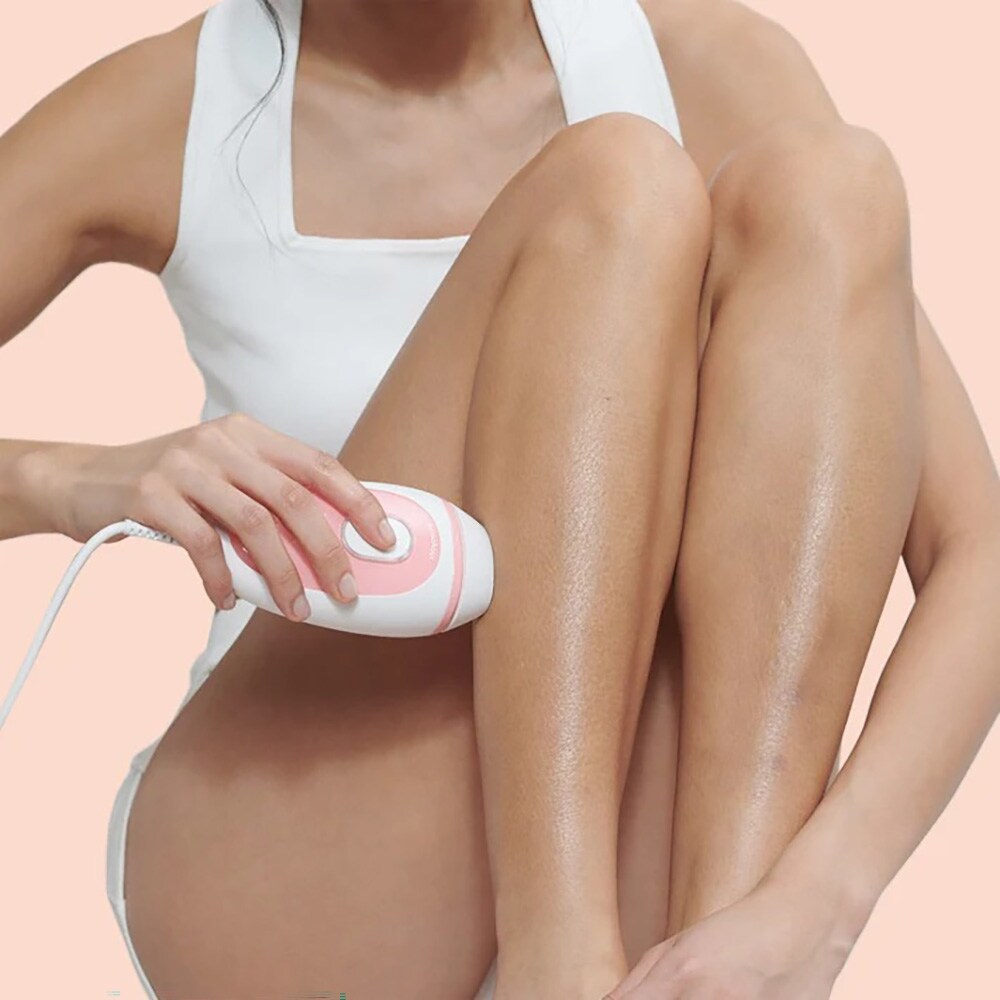 Epilator IPL BRAUN Silk-expert Mini PL1000, 300.000 impulsuri, SensoAdapt, retea, alb-roz