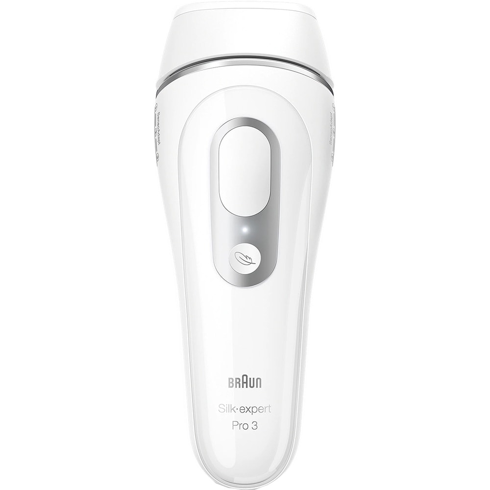 Epilator IPL BRAUN Silk-expert PRO 3 PL3139, 300.000 impulsuri, 1 accesoriu, SensoAdapt, retea, alb + trimmer + aparat de ras