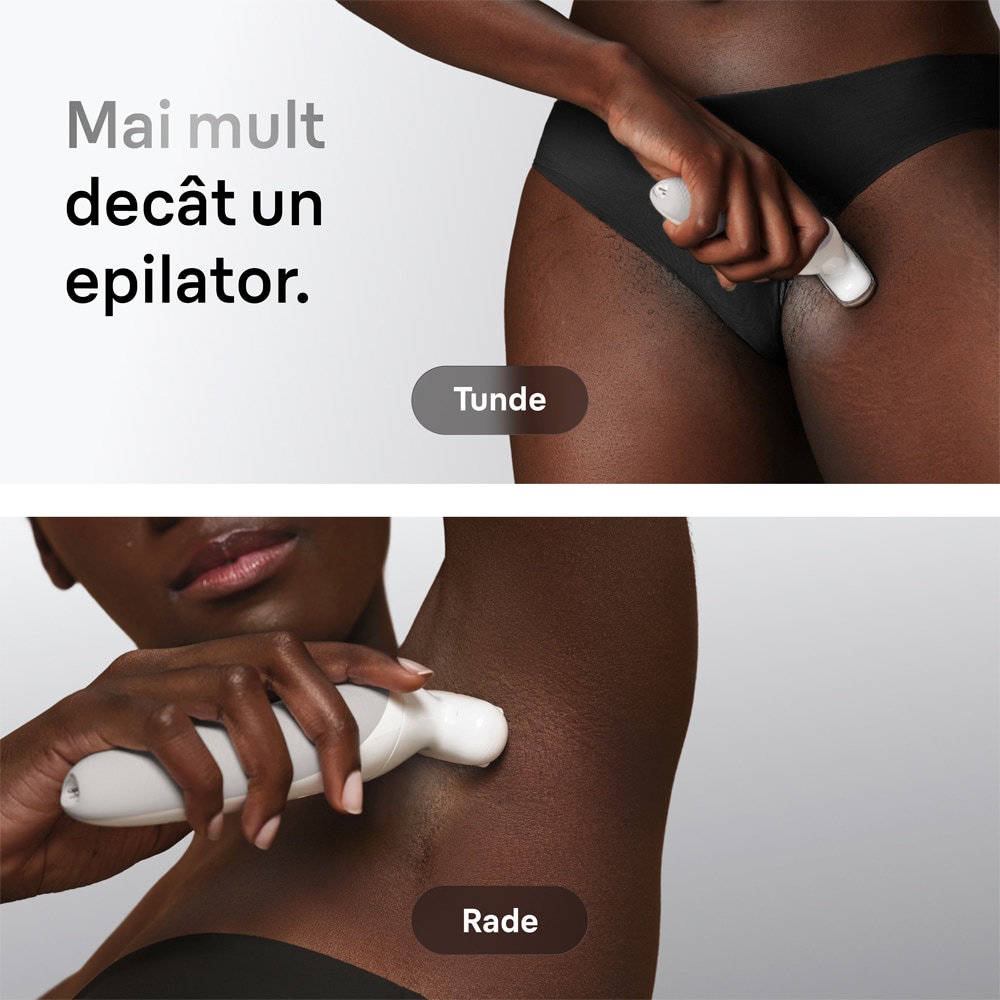 Epilator BRAUN Silk-epil 9 SES9-030, 40 pensete, 2 viteze, 3 accesorii, SmartLight, Smart Touch, MicroGrip, Wet&Dry, acumulator, alb-gri