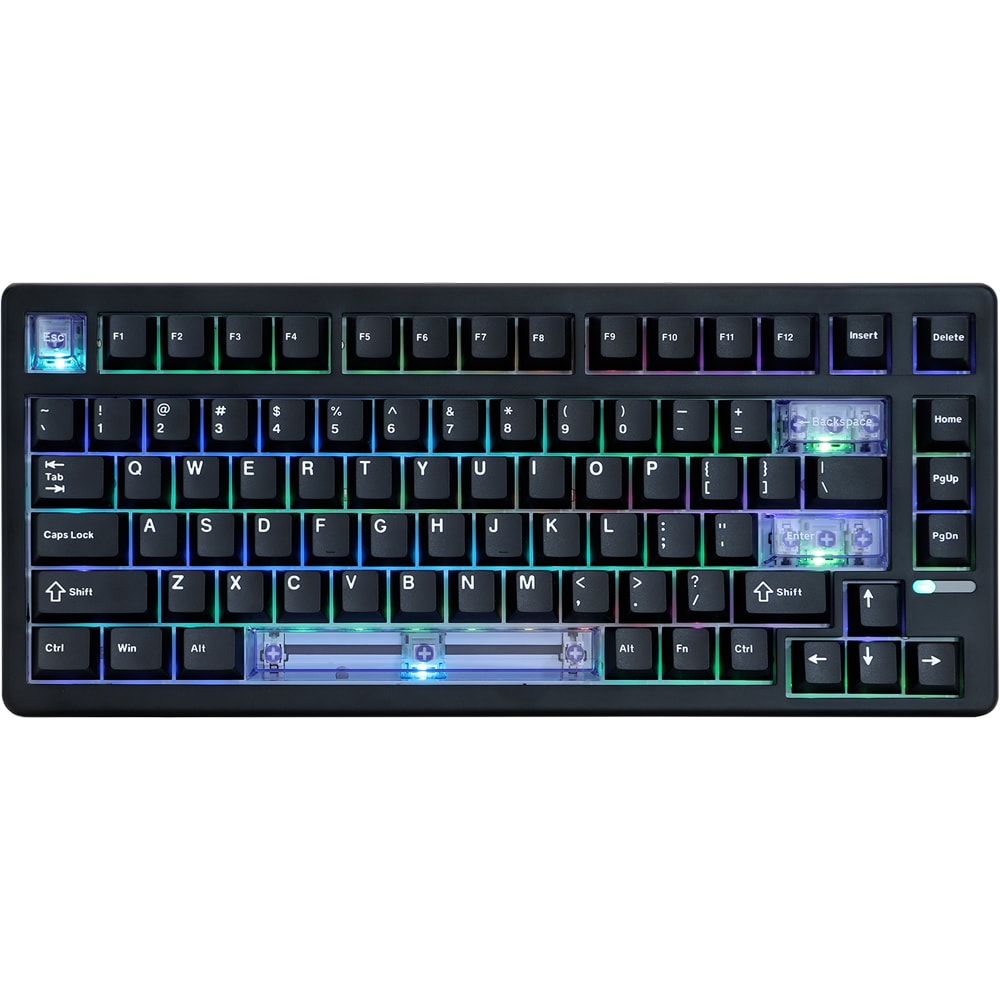 Tastatura Gaming mecanica EPOMAKER HE80, USB, Layout US, negru
