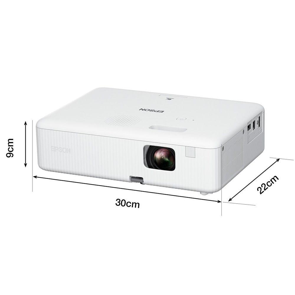 Videoproiector EPSON CO-W01, WXGA 1280 x 800p, 3000 lumeni, alb