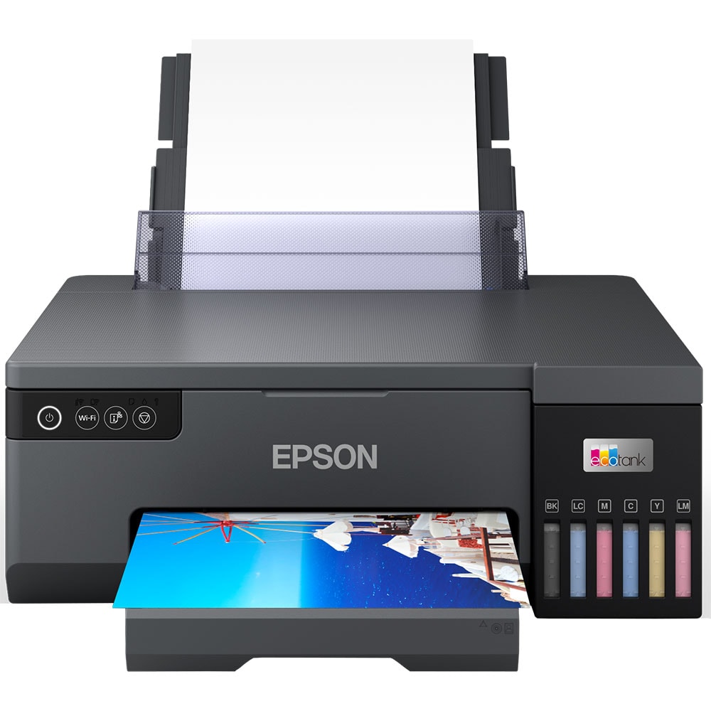 Imprimanta inkjet color EPSON EcoTank L8050 CISS, A4, Wi-Fi