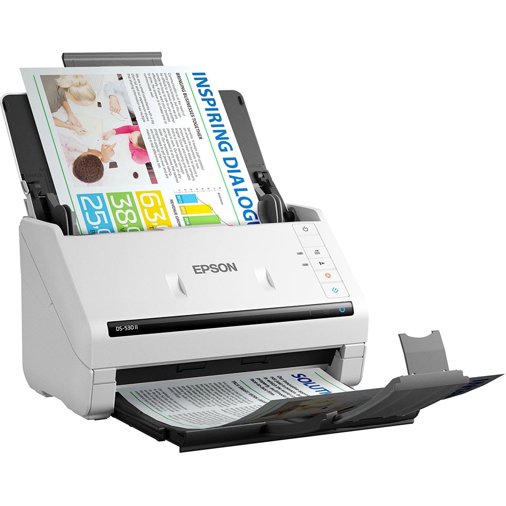 Scanner EPSON WorkForce DS-530II, A4, USB, alb