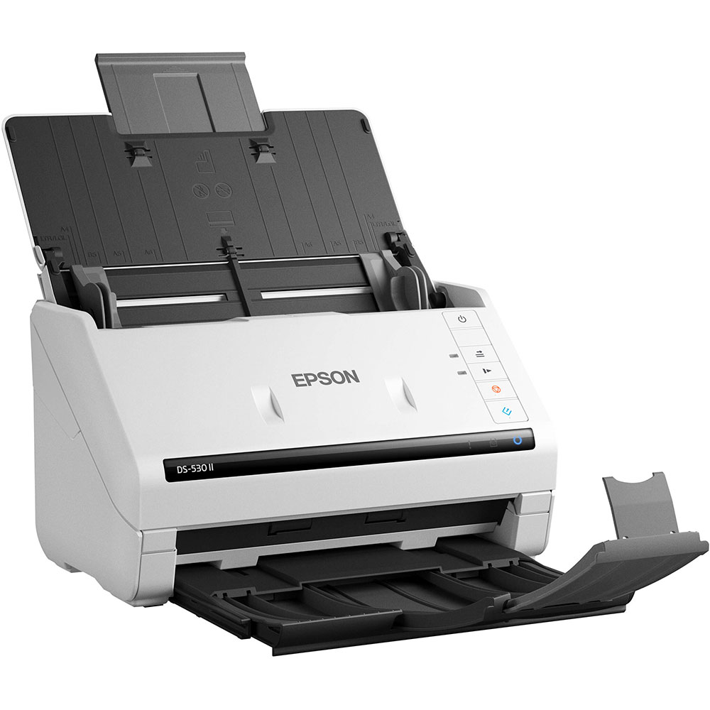 Scanner EPSON WorkForce DS-530II, A4, USB, alb