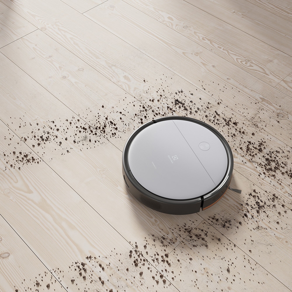 Aspirator robot ELECTROLUX Seria 600 ER61UD1UG, 0.4l, 14.4V, autonomie max 120 min, Wi-Fi, gri-argintiu