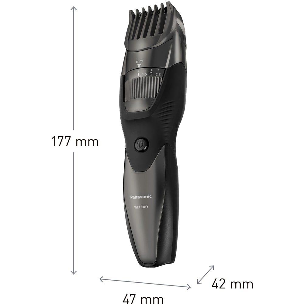 Aparat de tuns barba PANASONIC ER-EGB45S503, acumulator, autonomie 1h, gri