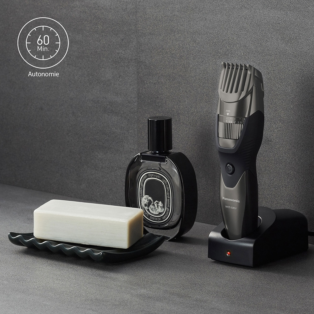 Aparat de tuns barba PANASONIC ER-EGB45S503, acumulator, autonomie 1h, gri