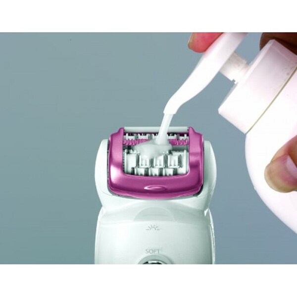 Epilator PANASONIC ES-ED92RP503, 48 pensete, 2 viteze, 6 accesorii, acumulator, alb-roz