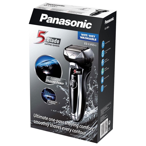 Aparat de ras umed/uscat PANASONIC ES-LV65-S803, aacumulator, 45 min autonomie, negru