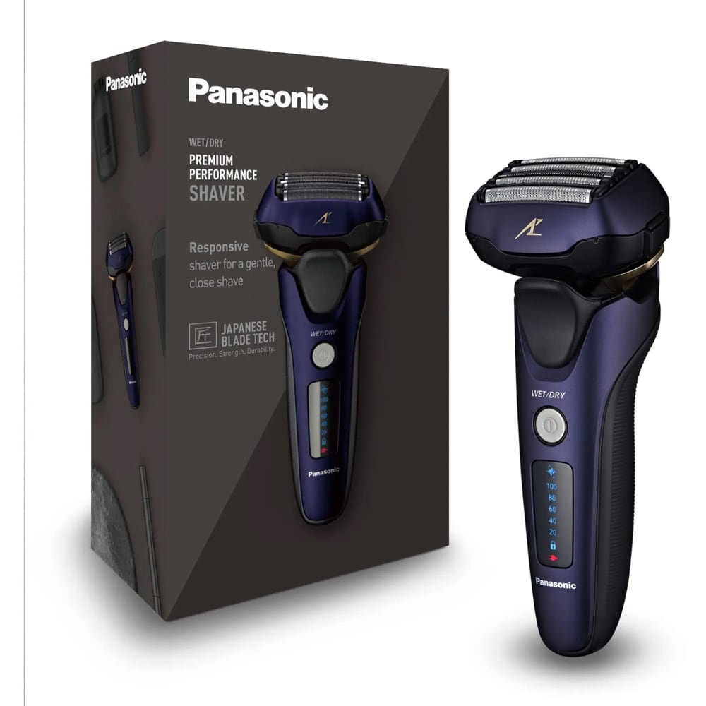 Aparat de ras PANASONIC ES-LV67-A803, acumulator, autonomie 50 min, albastru
