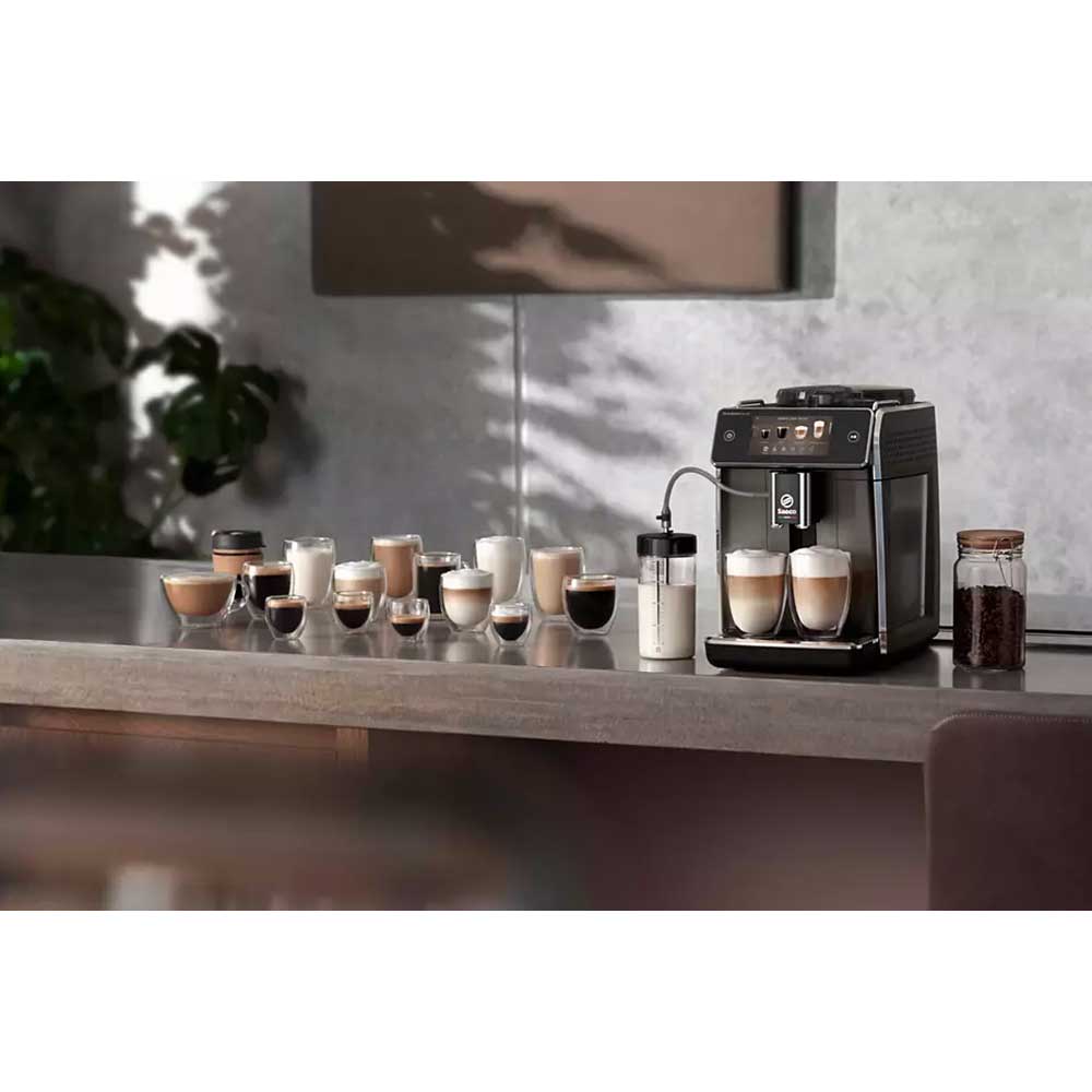 Espressor automat SAECO GranAroma Deluxe SM6685/00, 1.8l, 15 bar, 1500W, argintiu-negru