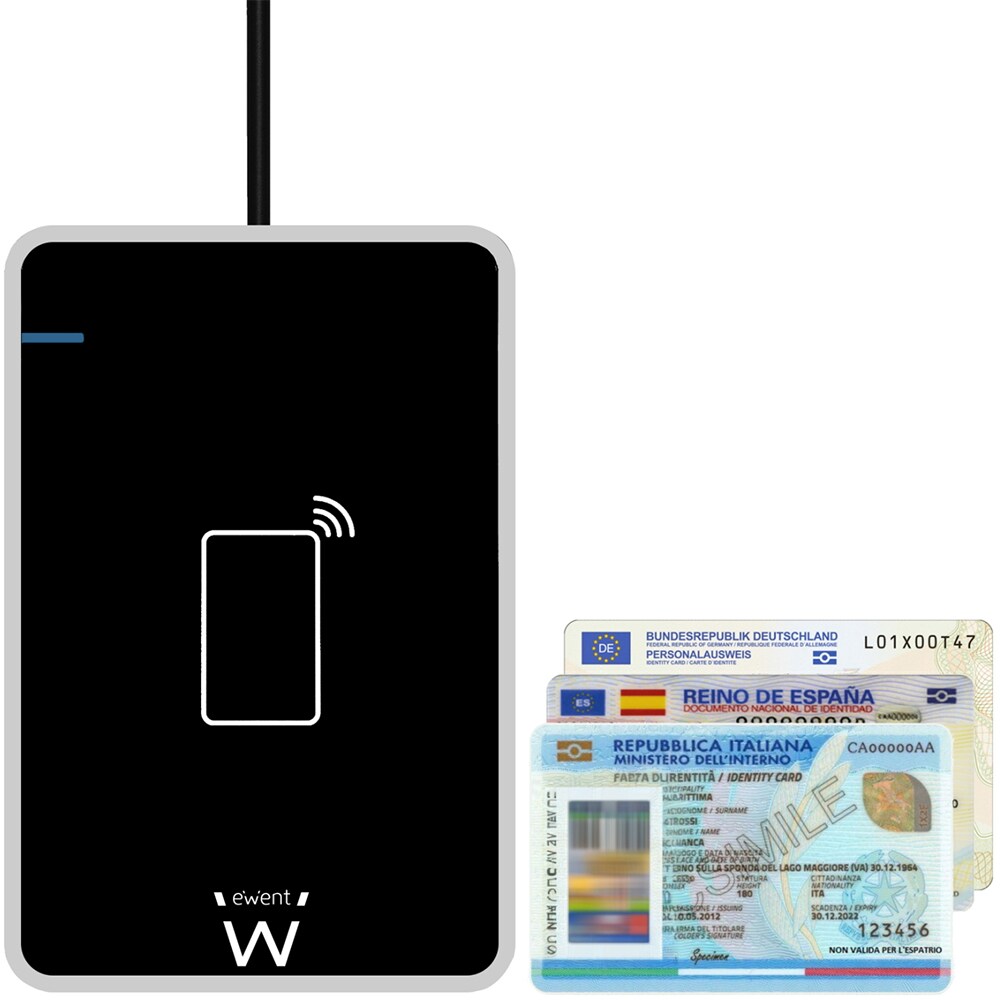 Cititor carti identitate EWENT EW1053, USB 2.0, NFC
