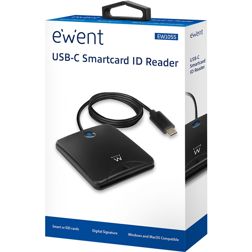 Cititor carti identitate EWENT EW1055, USB-C