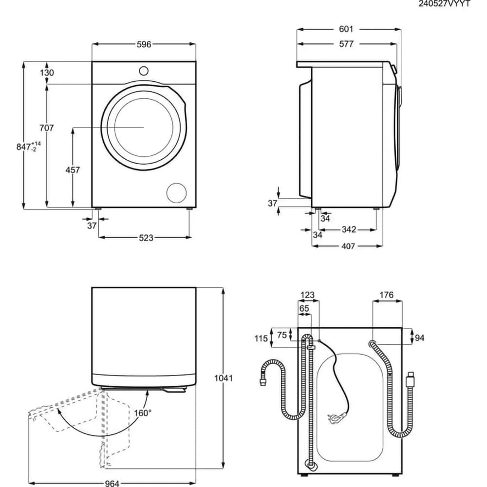 Masina de spalat rufe frontala ELECTROLUX PerfectCare900 EW6F9482E, 8 kg, 1400rpm, Clasa A, alb
