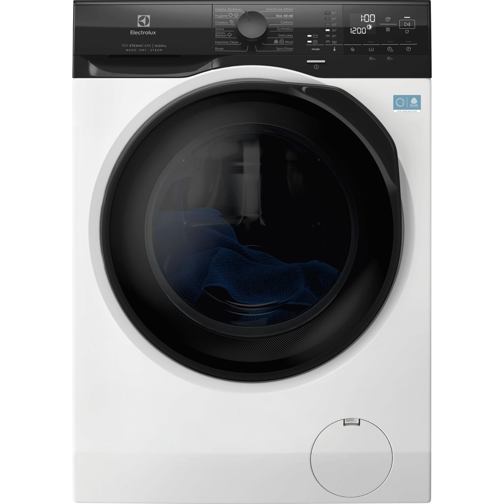 Masina de spalat rufe frontala cu uscator ELECTROLUX EW7WY2657E, 10.5/6 kg, 1600rpm, Clasa A/D, alb