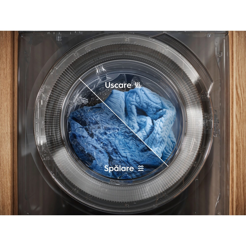 Masina de spalat rufe frontala cu uscator ELECTROLUX EW7WY2657E, 10.5/6 kg, 1600rpm, Clasa A/D, alb