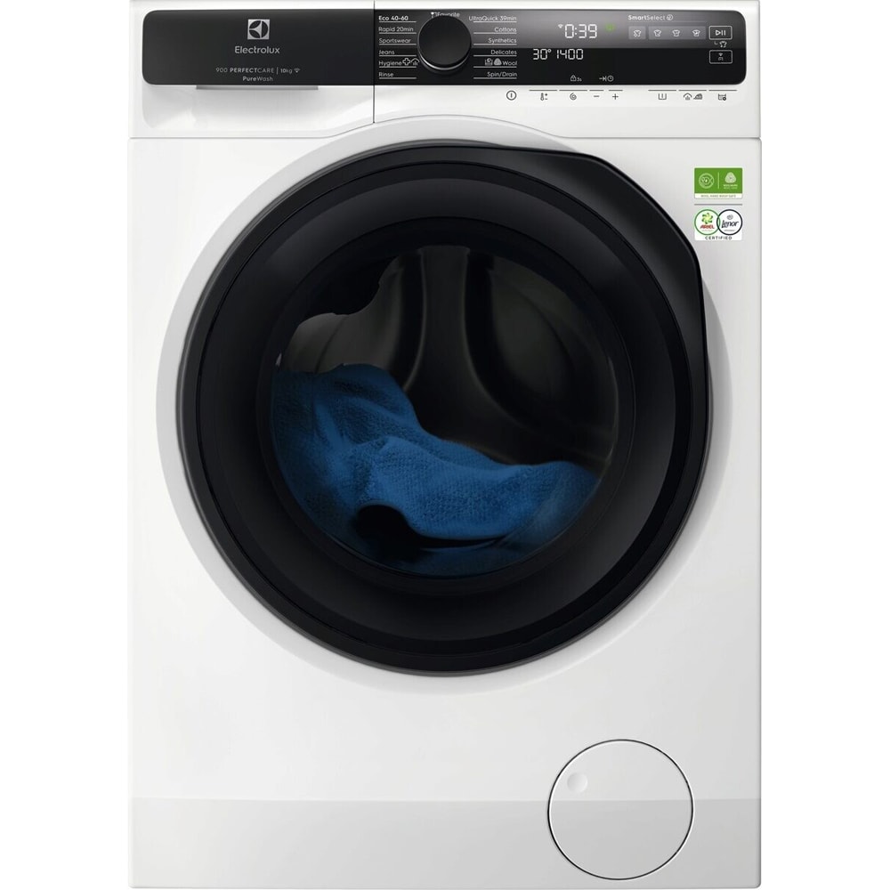 Masina de spalat rufe frontala ELECTROLUX PerfectCare900 EW9F5417SWCE, 10 kg, 1400rpm, Clasa A, Wi-Fi, alb