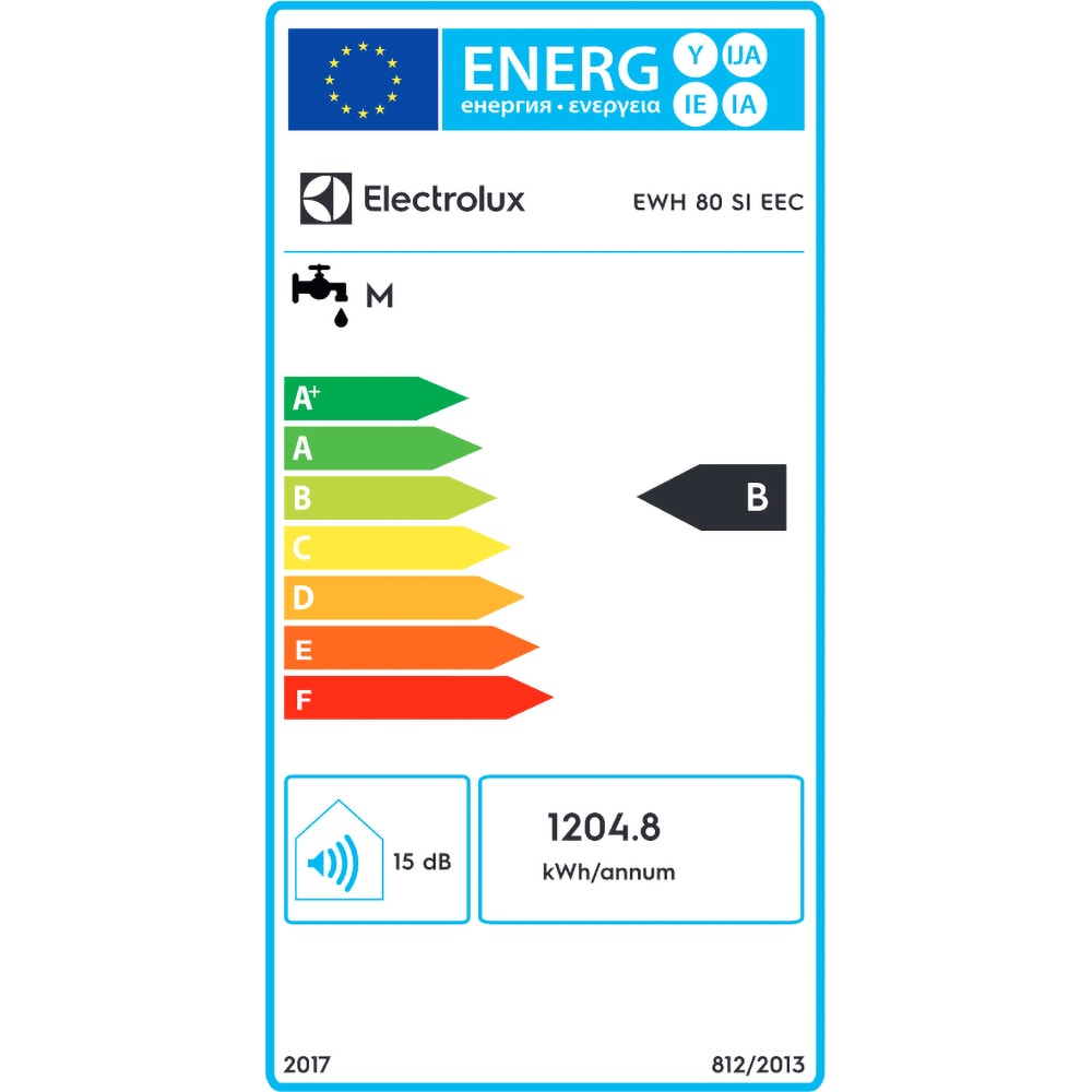 Boiler electric ELECTROLUX EWH 80 SI EEC, Wi-Fi, 80l, 2000W, alb