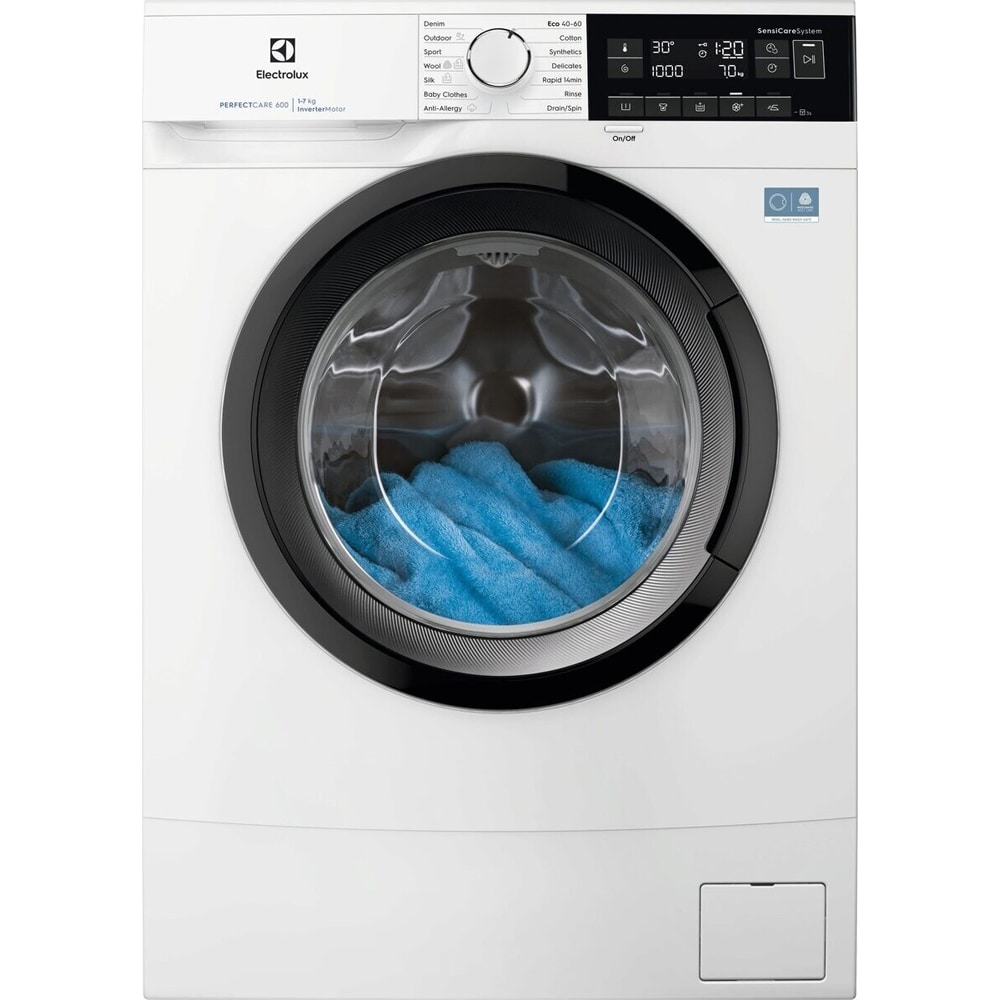 Masina de spalat rufe frontala slim ELECTROLUX PerfectCare600 EWS6347DE, 7 kg, 1400rpm, Clasa A, alb