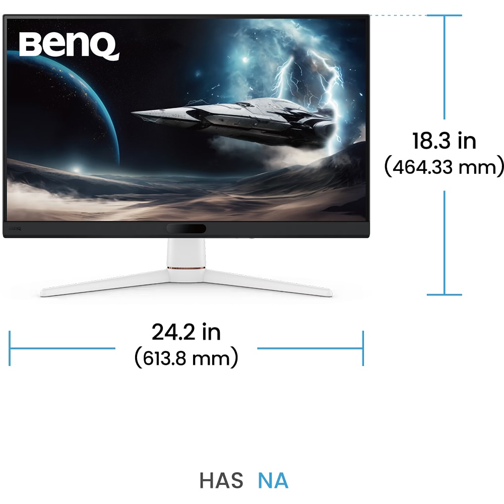 Monitor Gaming LED IPS BENQ EX271, 27", Full HD, 180Hz, HDR10, boxe, alb