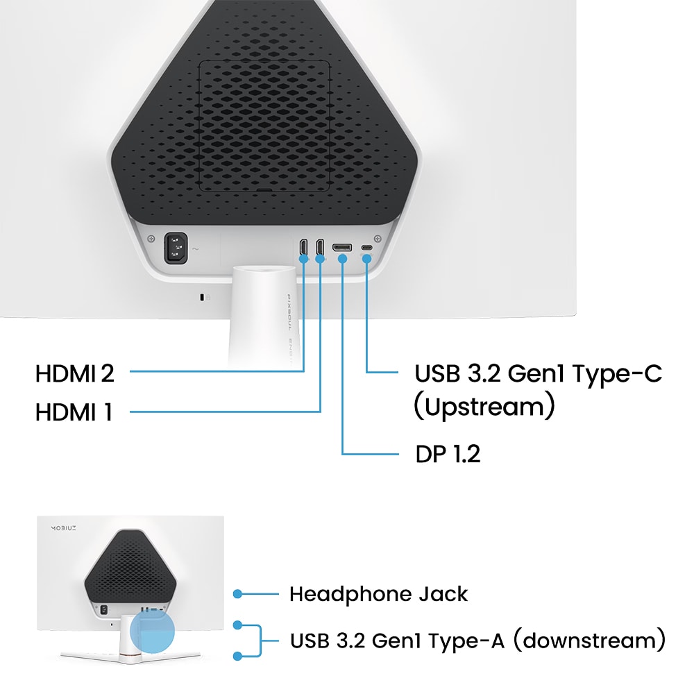 Monitor Gaming LED IPS BENQ EX271, 27", Full HD, 180Hz, HDR10, boxe, alb