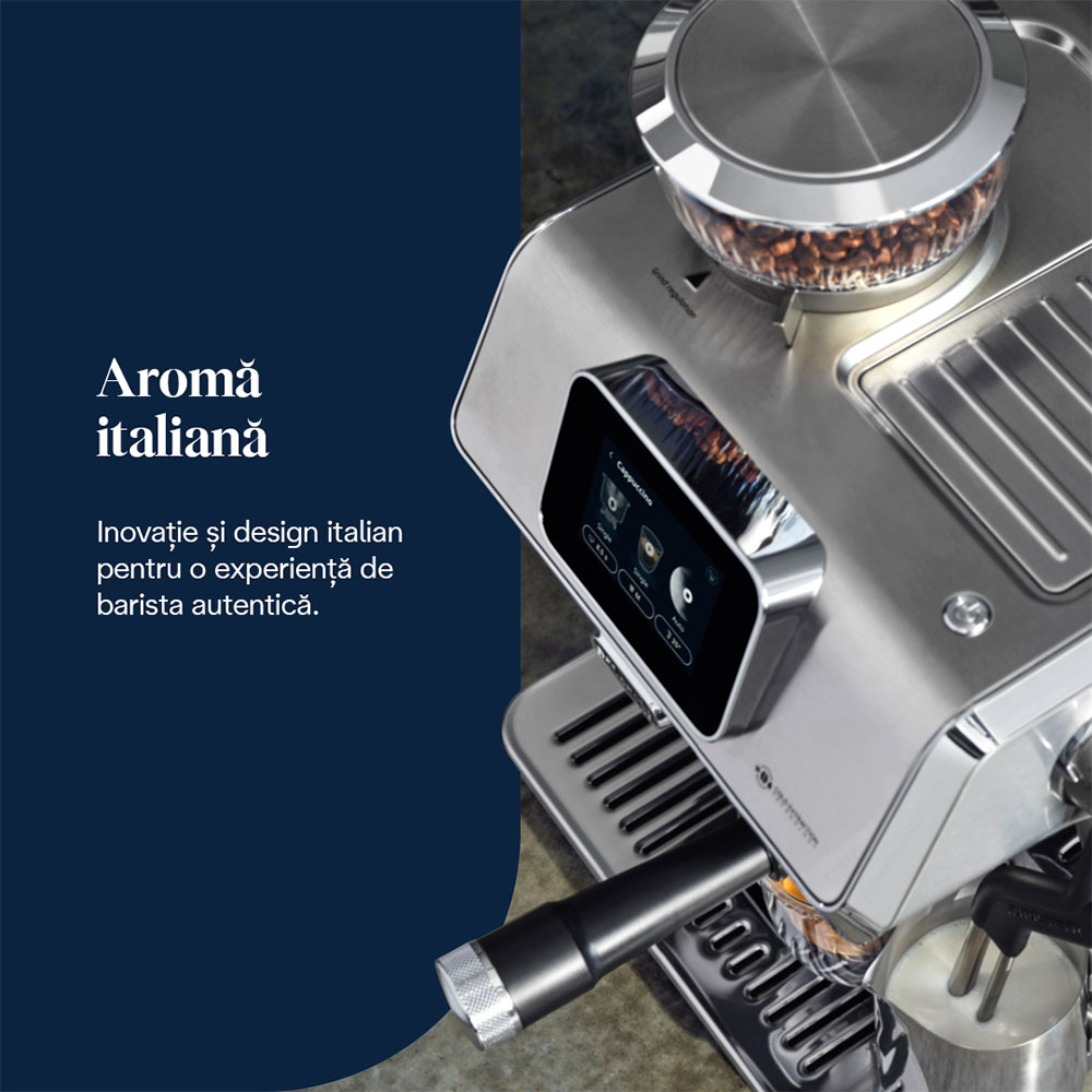 Espressor manual DELONGHI La Specialista Touch EC9455.M, 1.7l, 1450W, 15 bar, argintiu-negru