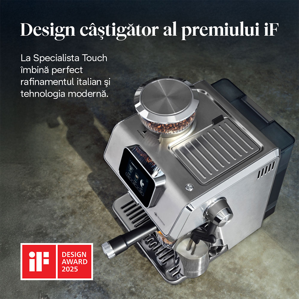 Espressor manual DELONGHI La Specialista Touch EC9455.M, 1.7l, 1450W, 15 bar, argintiu-negru
