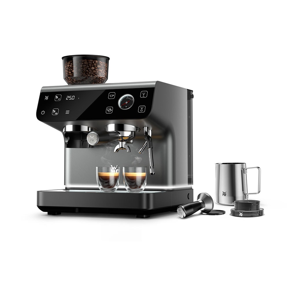 Espressor manual WMF Espresso Pro 412390011, 2.6l, 15 bar, gri inchis
