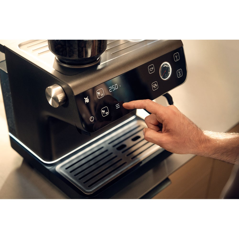 Espressor manual WMF Espresso Pro 412390011, 2.6l, 15 bar, gri inchis