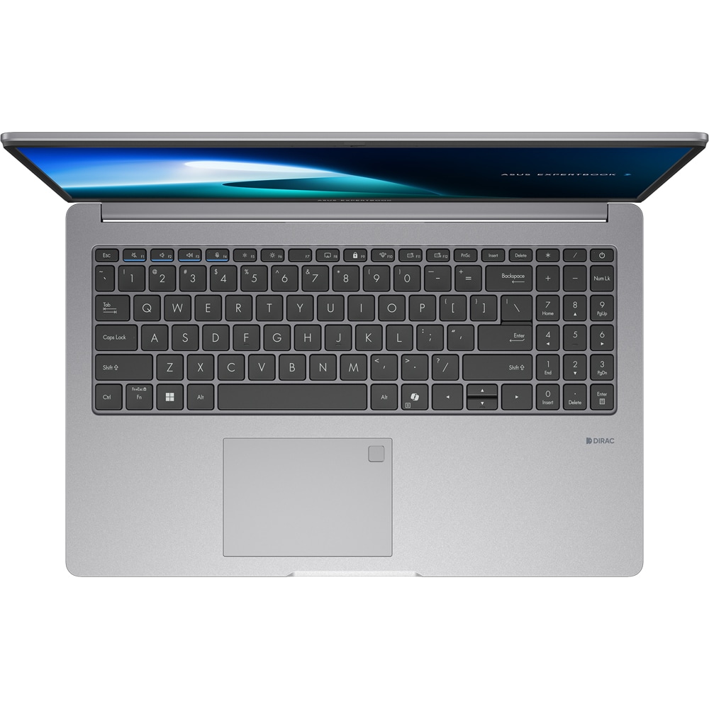 Laptop ASUS ExpertBook P1 P1503CVA-NJ1065, Intel Core i5 13420H pana la 4.6GHz, 15.6" Full HD, 16GB, SSD 512GB, Intel UHD Graphics, Free DOS, Misty Grey